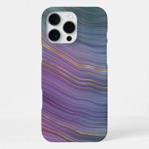 Kühle Schichten   Schönes blaues lila und goldenes iPhone 16 Pro Max Hülle