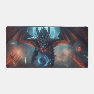 Kühle schwarze und blaue futuristische Gaming-Hint Schreibtischunterlage