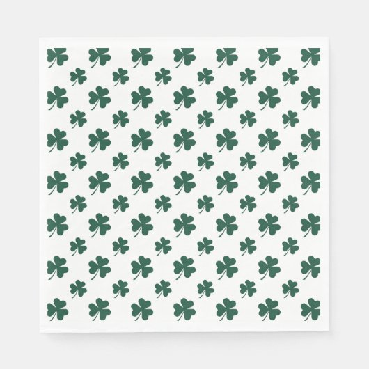 Kühle Shamrock-Fliesenmuster-Klee  Serviette (Vorderseite)