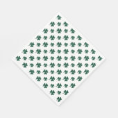 Kühle Shamrock-Fliesenmuster-Klee  Serviette (Ecke)