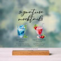 Kühle Signature-Mocktails-Sommer-Menü am Strand