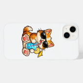 Kühle Sommerkatze Case-Mate iPhone Hülle (Rückseite (Horizontal))