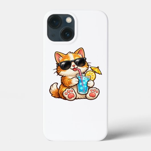 Kühle Sommerkatze Case-Mate iPhone Hülle (Rückseite)