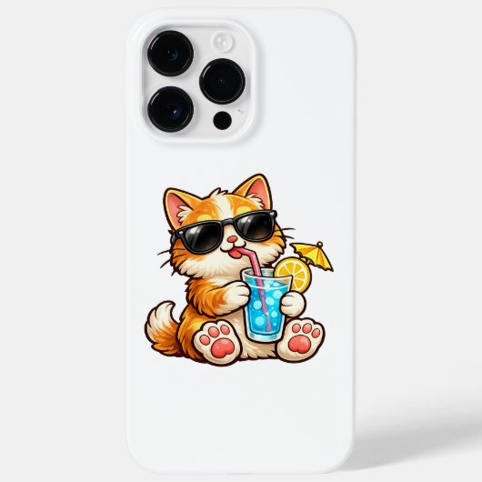 Kühle Sommerkatze Case-Mate iPhone Hülle (Rückseite)