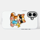 Kühle Sommerkatze Case-Mate iPhone Hülle (Rückseite (Horizontal))