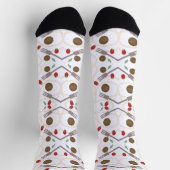 Kühle Spaghetti-Fleischbällchen-Muster Socken (Oben)