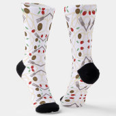Kühle Spaghetti-Fleischbällchen-Muster Socken (Gewinkelt)