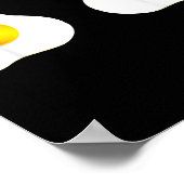Kühle Spiegeleier Ei Sonnenseite Poster (Ecke)
