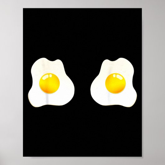 Kühle Spiegeleier Ei Sonnenseite Poster (Vorne)