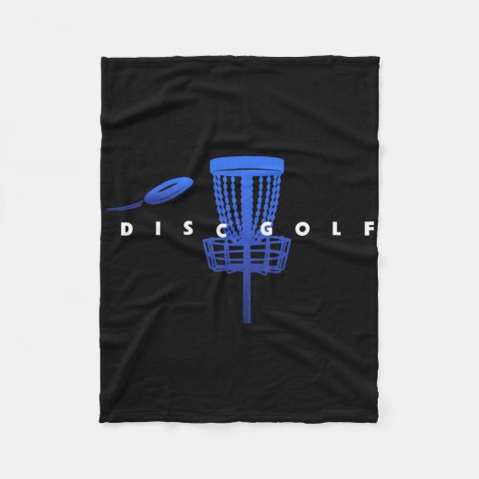 Kühle stilisierte Disc-Golf mit Sket und Disc - Di Fleecedecke (Vorderseite)