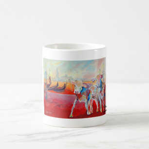 Kuhle Tasse: Stadtkühe in Venedig Kaffeetasse
