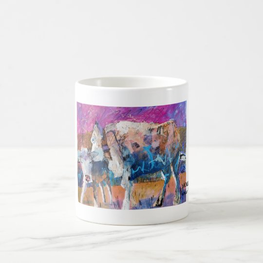Kuhle Tasse: Violet und Lilalöl Kaffeetasse
