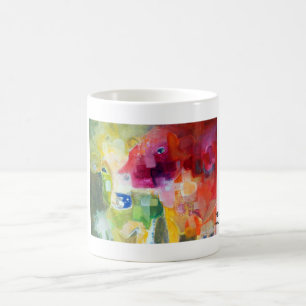 Kuhle Tasse: Yellow and Pinky Kaffeetasse