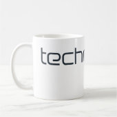 Kühle Technotext Techno Text Kaffeetasse (Links)