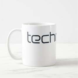 Kühle Technotext Techno Text Kaffeetasse