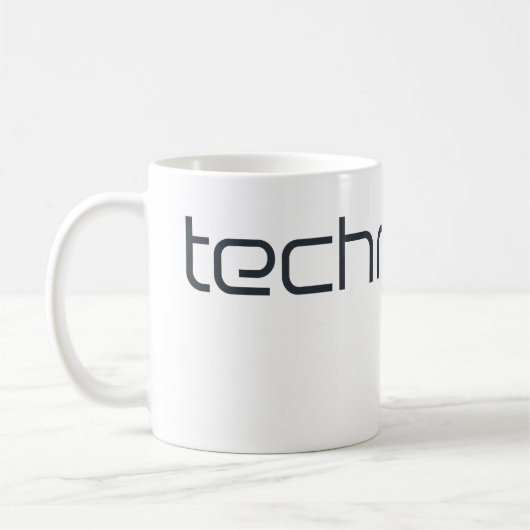 Kühle Technotext Techno Text Kaffeetasse (Links)