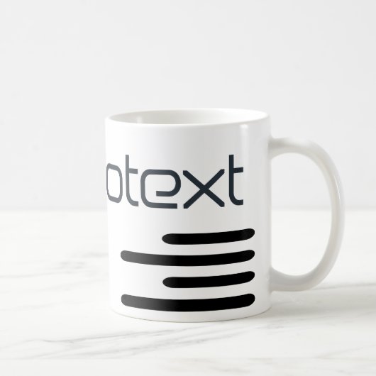Kühle Technotext Techno Text Kaffeetasse (Rechts)