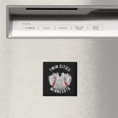 Kühle Twin Cities Minnesota Mn Baseball Skyline St Magnet (In Situ (Geschirrspüler))