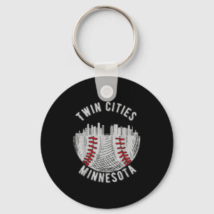 Kühle Twin Cities Minnesota Mn Baseball Skyline St Schlüsselanhänger