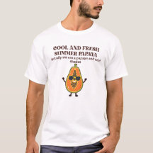 Kühle und frische Sommer-Papaya-Figur