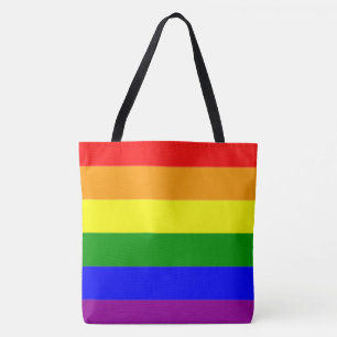 Kühle und klassische Regenbogenflagge Tasche