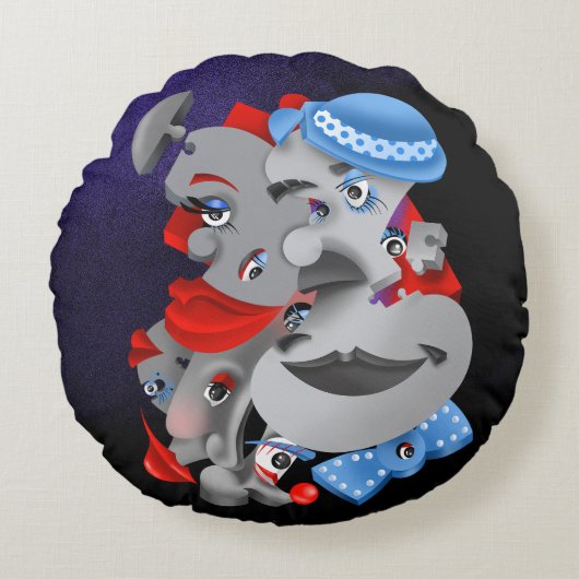 Kühle und künstlerische Kissen (Vorderseite)