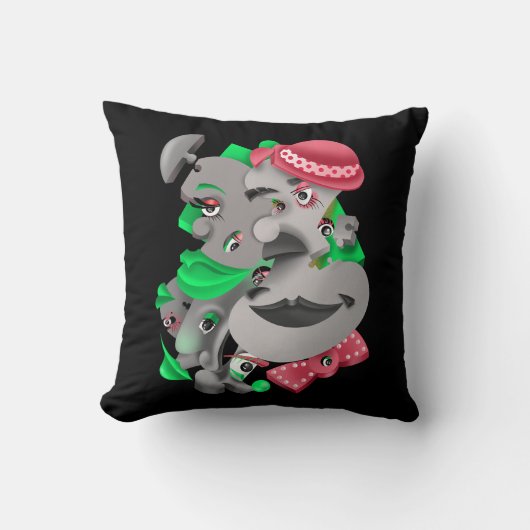 Kühle und künstlerische Kissen (Vorderseite)