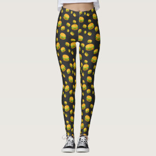 Kühle und lustige leckere Burger-Muster-Socken Leggings