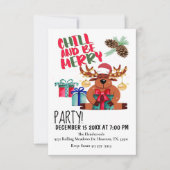 Kühle und sei frohe Weihnachts-Party Einladung (Vorderseite)