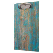 Kühle verwitterte blaue abblätternde Holzstruktur Klemmbrett (Links)