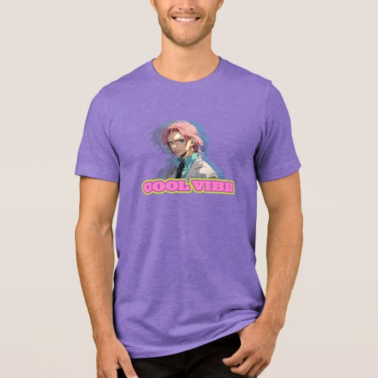 Kühle Vibes Tri-Blend Shirt (Vorderseite)
