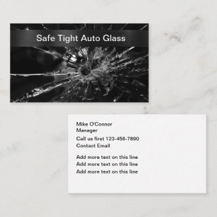Kühle Visitenkarten für die Autoglasreparatur Visitenkarte