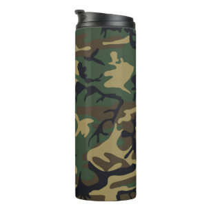 Kühle Wald-Tarnmuster Thermosbecher