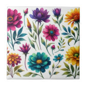 Kühle Wasserfarbe Fliese (Vorderseite)