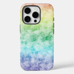 Kühle Wasserfarbe Orange Gelb Grün Aqua Violett iPhone 16 Pro Hülle