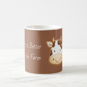 Kuhleben ist besser auf dem Bauernhof Kaffeetasse