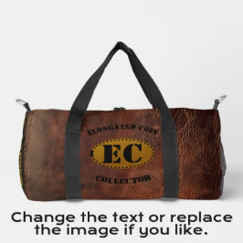 Kuhleder-Nachahmung länglicher Münzsammler Duffle Bag