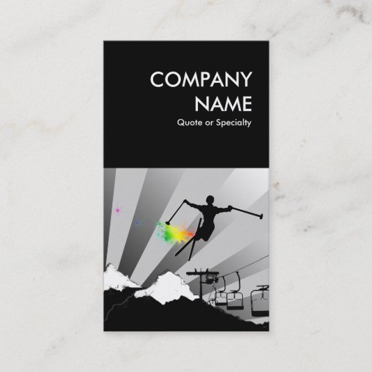kühlem Skimulptrommel Visitenkarte (Vorderseite)