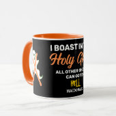 KÜHLEN IM Christlichen HEILIGEN GÖSTLICHEN Hallowe Tasse (Vorderseite Links)