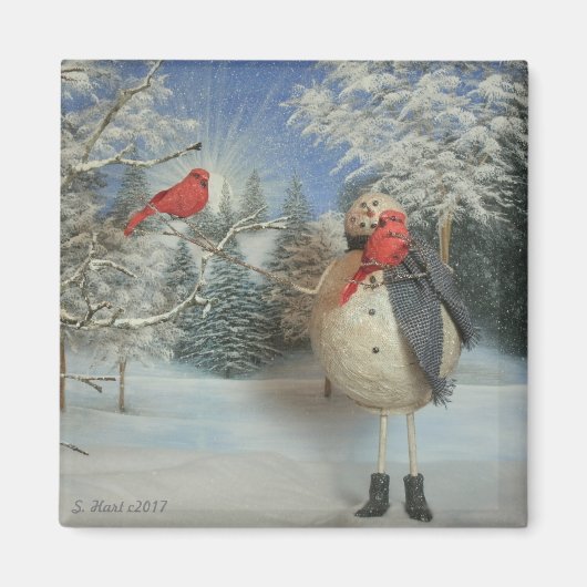 Kühlen mit Freunden Magnet (Vorne)