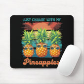Kühlen mit meinen Ananas Sonnenbrille tropisch Mousepad (Mit Mouse)