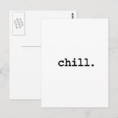 kühlen. postkarte (Vorne/Hinten)