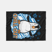 Kühlen Sie heraus Pinguin Fleecedecke (Vorderseite (Horizontal))
