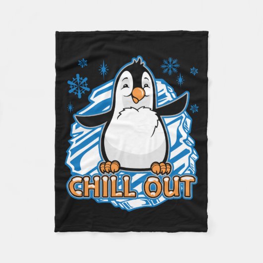 Kühlen Sie heraus Pinguin Fleecedecke (Vorderseite)