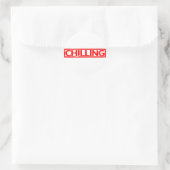 Kühlende Briefmarke Runder Aufkleber (Tasche)