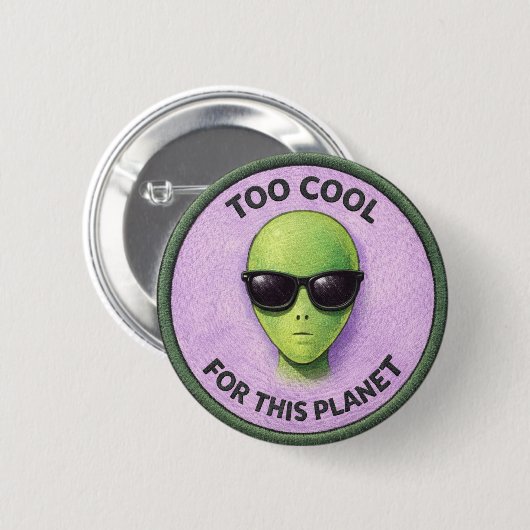 Kühler Alien-Button Button (Vorne & Hinten)