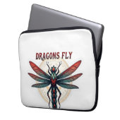 Kühler bearbeiteter Steampunk Libelle - Drachen fl Laptopschutzhülle (Vorderseite Links)