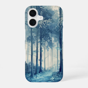 Kühler Blauer Wald iPhone 16 Hülle