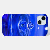 Kühler blauer Wassertropfen  Case-Mate iPhone Hülle (Rückseite (Horizontal))