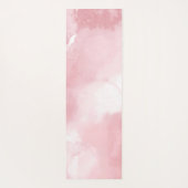 Kühler Blush-Pink-Wasserfarbe-Skriptname Yogamatte (Rückseite)